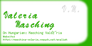 valeria masching business card